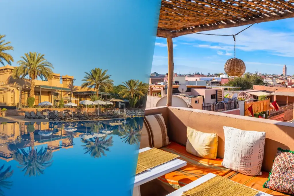 Riad Escape Tour van Marrakech naar Essaouira met overnachting in Valeria Dar Atlas Marrakech 4*