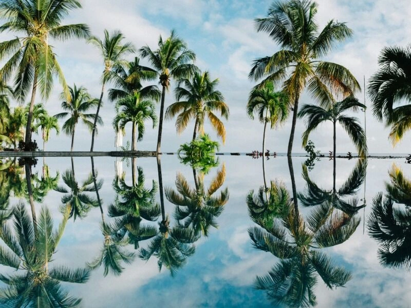 Mauritius Circuit, tussen het vasteland en de lagune, gezien vanaf het 3-sterren Villas Mon Plaisir Hotel