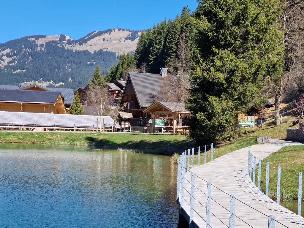 De rand van de 400m² 17 p Châtel Lake luxe cottage